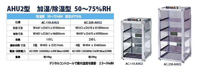 アクリルデシケーター AHU2型