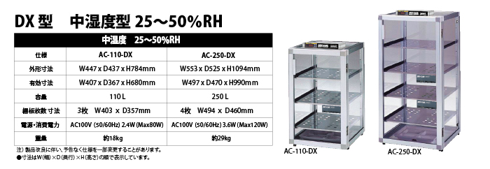 アクリルデシケーター DX型